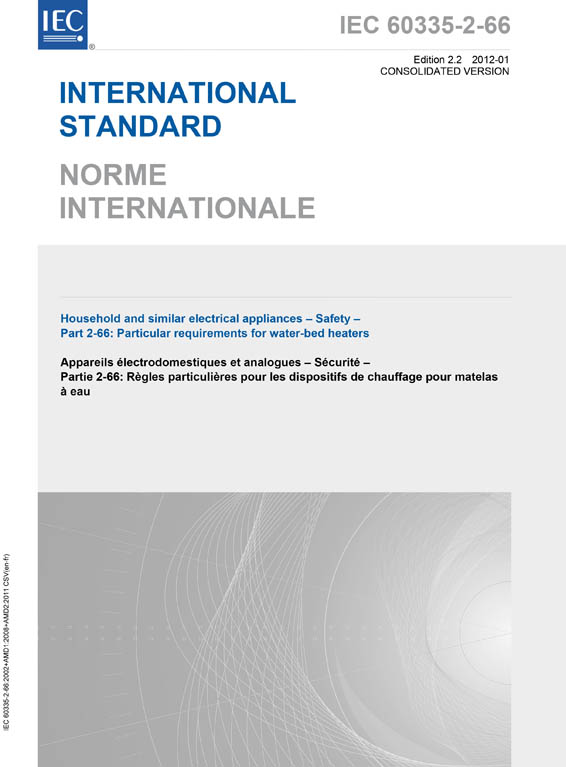 Cover IEC 60335-2-66:2002+AMD1:2008+AMD2:2011 CSV (Consolidated Version)